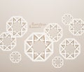 Vector 3D Muslim Paper Graphics.