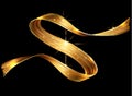 Vector 3D Paint Curl. Abstract Spiral Brush Stroke. Flowing Ribbon Shape. Digital Liquid Ink. Dynamic Artistic Wave