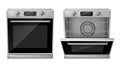 Vector 3d realistic compact built-in oven
