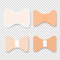 Vector 3d Realistic Medical Patch Icon Set Closeup Isolated on Transparent Background. Design Template Adhesive Bandage Royalty Free Stock Photo