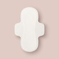 Vector 3d Realistic Menstrual Hygiene Products - Sanitary Pad Icon Closeup Isolated. Feminine Hygiene Icon - Sanitary