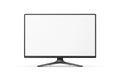 Vector 3d Realistic Modern TV Screen. Minimalistic Stylish Lcd Panel, Led TV Frame. Large Computer Monitor Display Royalty Free Stock Photo