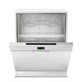 Vector 3d realistic open dishwasher machine Royalty Free Stock Photo