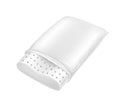 Vector 3d realistic white orthopedic latex pillow