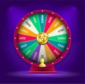 Vector 3D Spinning Fortune Wheel