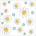 vector Daisy background Royalty Free Stock Photo