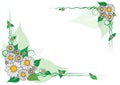 Vector daisy frame Royalty Free Stock Photo