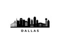 Vector Dallas skyline.