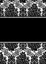Vector damask frame Royalty Free Stock Photo