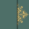 Vector damask frame Royalty Free Stock Photo