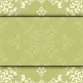Vector damask frame Royalty Free Stock Photo