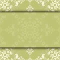 Vector damask frame Royalty Free Stock Photo