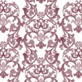 Vector damask pattern ornament