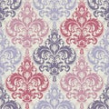 Vector damask seamless pattern background. Classical luxury old fashioned damask ornament, royal victorian seamless texture.