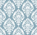 Vector damask seamless pattern background. Classical luxury old fashioned damask ornament, royal victorian seamless texture Royalty Free Stock Photo