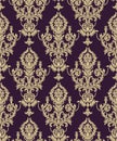 Vector damask seamless pattern background. Classical luxury old fashioned damask ornament, royal victorian seamless texture for Royalty Free Stock Photo