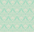 Vector damask seamless pattern background. Classical luxury old fashioned damask ornament, royal victorian seamless Royalty Free Stock Photo