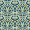 Vector damask seamless pattern background. Classical luxury old fashioned damask ornament, royal victorian seamless