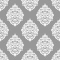 Vector damask seamless pattern background. Classical luxury old fashioned damask ornament, royal victorian seamless Royalty Free Stock Photo