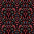 Vector damask seamless pattern