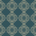 Vector damask seamless pattern background. Elegant luxury texture for wallpapers, backgrounds and page fill Royalty Free Stock Photo