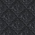 Vector damask seamless pattern background. Elegant Royalty Free Stock Photo