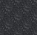 Vector damask seamless pattern background. Elegant Royalty Free Stock Photo