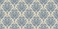 Vector damask seamless pattern background. Elegant luxury texture for wallpapers, backgrounds and page fill. Floral