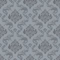 Vector damask seamless pattern background with handwriting. Classical luxury old fashioned damask ornament, royal