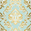 Vector damask seamless pattern element. Classic luxury Baroque ornament, Royal Victorian seamless texture for Wallpaper, textiles,