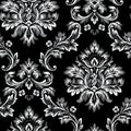 Vector damask seamless pattern element. Classic luxury Baroque ornament, Royal Victorian seamless texture for Wallpaper, textiles,