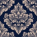 Vector damask seamless pattern element. Classical luxury old fashioned damask ornament, royal victorian seamless texture