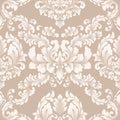 Vector damask seamless pattern element.