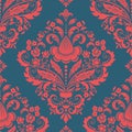 Vector damask seamless pattern element.