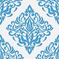 Vector damask seamless pattern element. Exquisite floral baroque template.