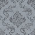 Vector damask seamless pattern element with handwriting. Classical luxury old fashioned damask ornament, royal victorian
