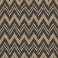 Vector damask seamless retro pattern background mosaic pixel geometry triangle cross wave frame line. Elegant luxury brown tone Royalty Free Stock Photo