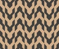 Vector damask seamless retro pattern background polygon geometry arrow cross frame. Elegant luxury brown tone design for Royalty Free Stock Photo