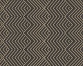 Vector damask seamless retro pattern background triangle spiral geometry cross sawtooth wave frame line. Elegant luxury brown tone Royalty Free Stock Photo