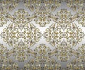 Vector damask vintage baroque ornament. Retro pattern antique style acanthus. Seamless pattern.Wallpaper design Royalty Free Stock Photo