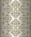 Vector damask vintage baroque ornament. Retro pattern antique style acanthus. Seamless pattern.Wallpaper design Royalty Free Stock Photo