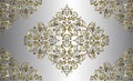 Vector damask vintage baroque ornament. Retro pattern antique style acanthus. Seamless pattern.Wallpaper design Royalty Free Stock Photo