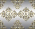 Vector damask vintage baroque ornament. Retro pattern antique style acanthus. Seamless pattern.Wallpaper design Royalty Free Stock Photo