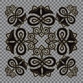 Vector damask vintage baroque ornament. Retro pattern antique style acanthus Royalty Free Stock Photo