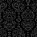 Vector damask vintage baroque ornament. Retro pattern antique style. Seamless floral pattern. Royal wallpaper. Gothic Royalty Free Stock Photo