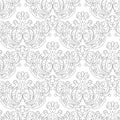 Vector damask vintage baroque ornament. Retro pattern antique style. Seamless floral pattern. Royal wallpaper. Gothic Royalty Free Stock Photo