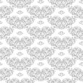 Vector damask vintage baroque ornament. Retro pattern antique style. Seamless floral pattern. Royal wallpaper. Gothic Royalty Free Stock Photo