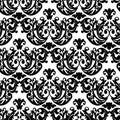 Vector damask vintage baroque ornament. Retro pattern antique style. Seamless floral pattern. Royal wallpaper. Gothic Royalty Free Stock Photo