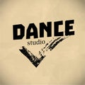 Vector dance studio logo.