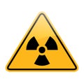 Vector danger radiation sign